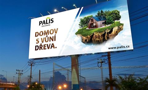 Billboard pro stavební společnost PALIS (vizualizace)